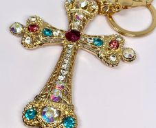 Beautiful keychains with Austrian crystals.