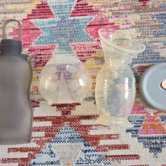 Haakaa Silicone Breast Pump, Ladybug Milk Collector, Storage Bag & Lid Bundle