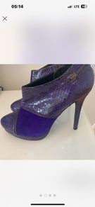 Bourne purple high heel ankle boots  Size 38 #Bourne #ankleboots