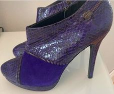 Bourne purple high heel ankle boots  Size 38 #Bourne #ankleboots