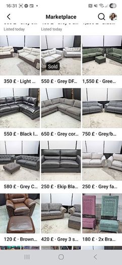 Second hand fully refurbished sofas for sale.