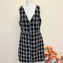 Penneys/ Primark Black/ White Tweed Pinafore Dress, Size UK 10, New without tags. Image 2