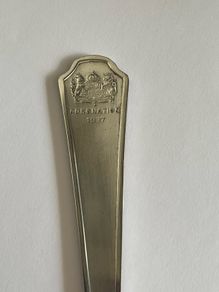 Rare 1937 Royal Coronation Commemorative Dorchester plate Cake Pastry Server