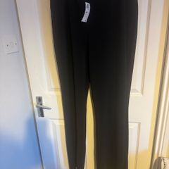 BNWT Primark black heavy flared elastic pants size XL big fitting UK20/22 Tall Free post