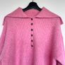 NEW George Pink Wool Blend Chunky Jumper M 12-14 Image 3