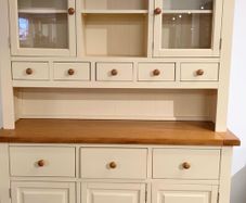 Oak Buffet Sideboard and Hutch