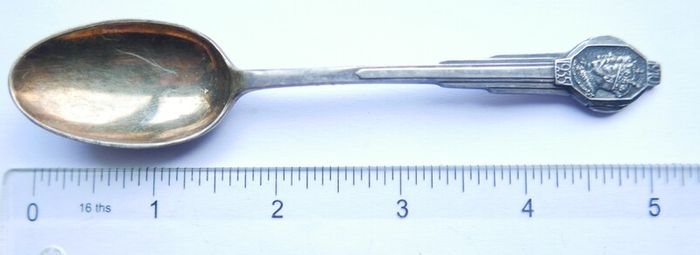 Vintage 1935 Silver Plated Spoon