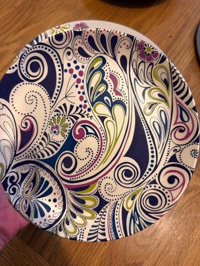 Monsoon Home by Denby Paisley collection plates + Matching Placemats & Coasters