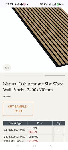 Oak Acoustic Wood Wall Panels