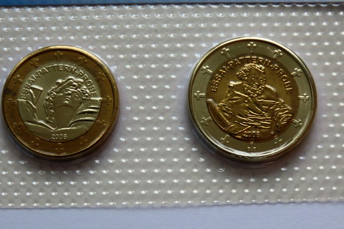 Vatican set euro Trial Probe Essai Pattern coins complete set 2006
