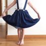 Denim Skirt with braces Image 6