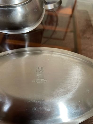 Retro Quality Viners Stainless Steel Sauce Boat and Tray