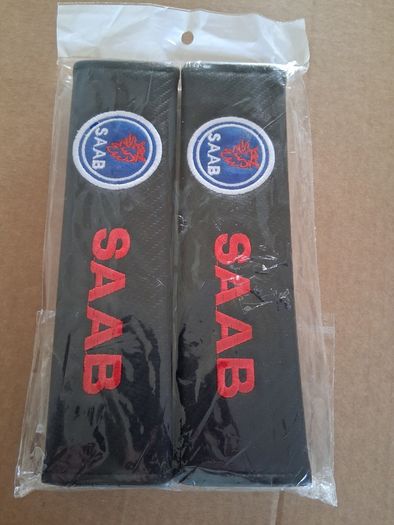 Brand New SAAB Seat Belt Shoulder Pads. Collect In Dublin Or Receive Via Post.