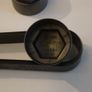 Genuine Audi Wheel Bolt Nut Covers Grey Matt 4F0 601 173 X 20 New plus Tool Image 7