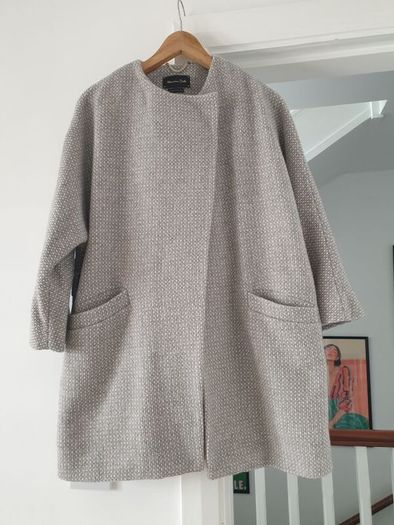 Massimo Dutti Wool Rich Coat Size Medium
