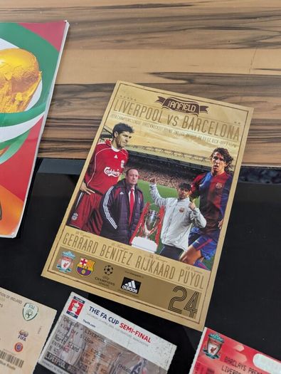 Huge 1990 80s vintage liverpool and some vintage Ireland soccer gear signed gear etc