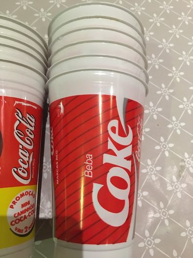 Coca Cola Plastic bottles/Beakers/Cups 2 Euro each