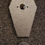 Memento mori,  pin back badge. Image 2