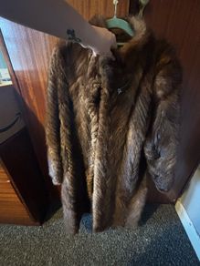 Real fur coat