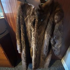 Real fur coat