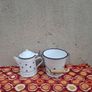 enamel tea pot and bucket postage possible Image 2