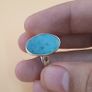 Beautiful Natural Arizona Turquoise Oval Stone Ring in Sterling Silver Image 9