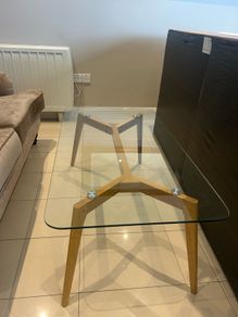 glass coffee table