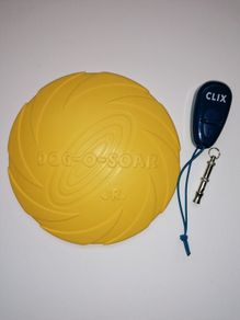 Dog Clicker, Whistle, Floatable Disc