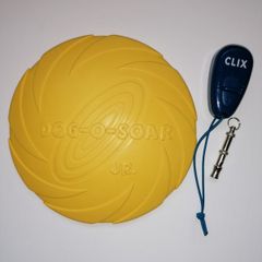 Dog Clicker, Whistle, Floatable Disc