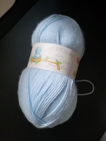 Acrylic wool baby super soft pastel blue 100g NEW