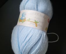 Acrylic wool baby super soft pastel blue 100g NEW