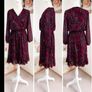 Pala DOro Red  Black Animal Print Wrap Dress  Size M Image 3