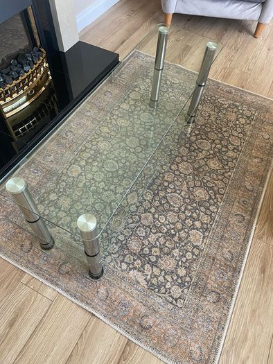 glass coffee table