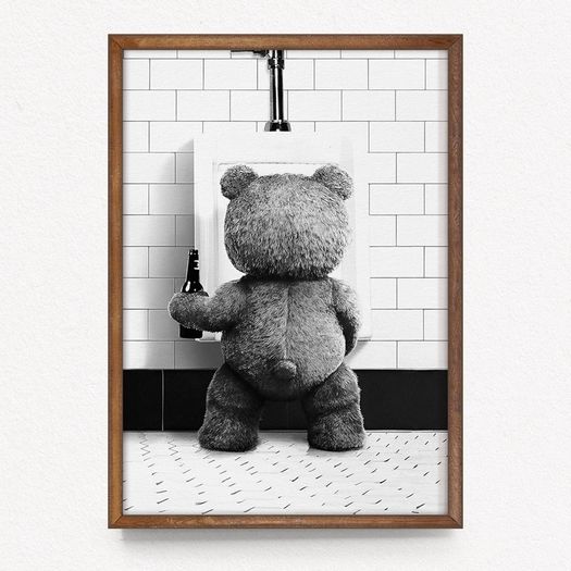 Unique Canvas Ted Print - FREE P&P