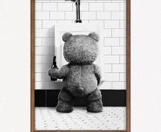 Unique Canvas Ted Print - FREE P&P