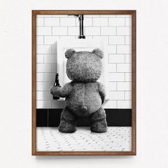 Unique Canvas Ted Print - FREE P&P