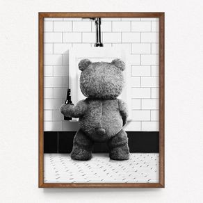Unique Canvas Ted Print - FREE P&P