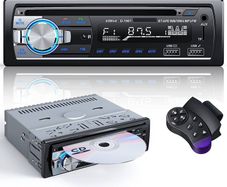 Car Stereo CD DVD Player Bluetooth,RDS/FM Car Radio Bluetooth Handsfree Calling MP3/USB/SD/AUX/FM RDS Car Radio with Dual USB Fast Charge, Steering Wheel Remote Control (FREE SHIPPING)