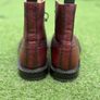 Solovair Wingtip Brogue Boots - Oxblood Grain Leather - Made in England Image 5
