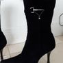 LIKE NEW Size 37 Stunning Italian Leather Boots Party Image 3