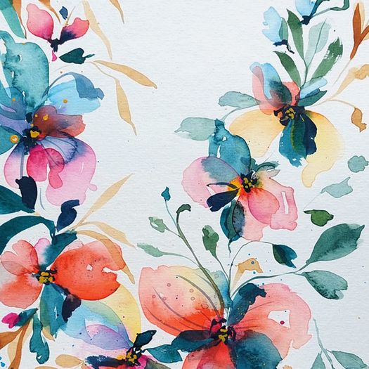 Original Watercolour Floral Painting