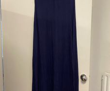 M&S Navy and Gold  Maxi dress UK 12
