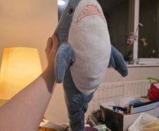 ikea blahaj baby shark soft toy plushie 55cm