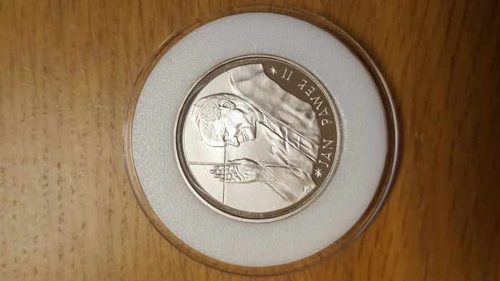 Poland 10000 zloty John Paul II 1988 rare silver coin