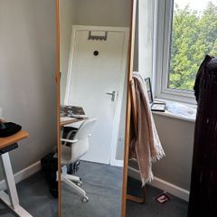 Ikea Ikornnes Floor Mirror-Ash
