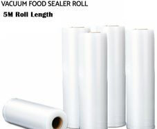2 xRolls Food Vacuum Sealer Clear Bag Embossed Packing Storage Bags 30cmx5M