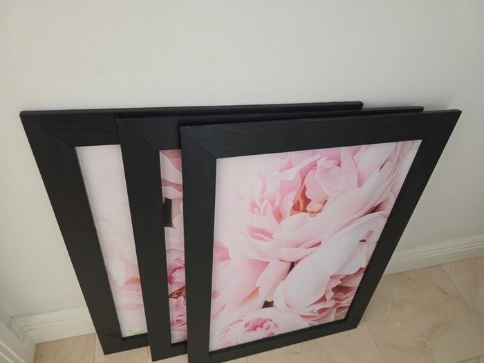 3 pictures with frame 53x72 cm