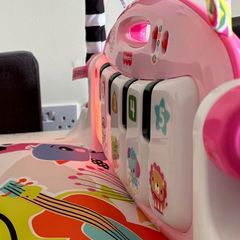 Fisher-Price Glow And Grow Kick & Play Piano Gym Pink