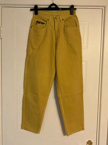 Vintage Yellow Denim Jeans