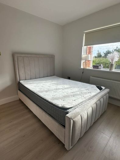Double & King Size Bed Frame With Mattress Opt